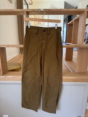 Women’s Madewell Work Pants in Olive Brown